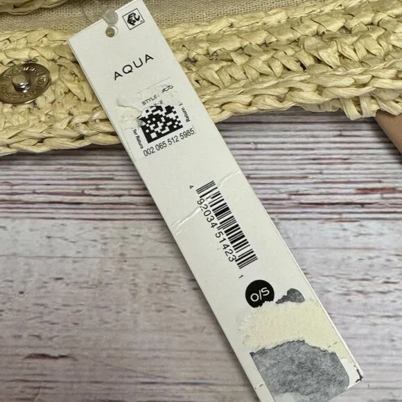 AQUA Extra-Large Woven Tote - Picture 4 of 4